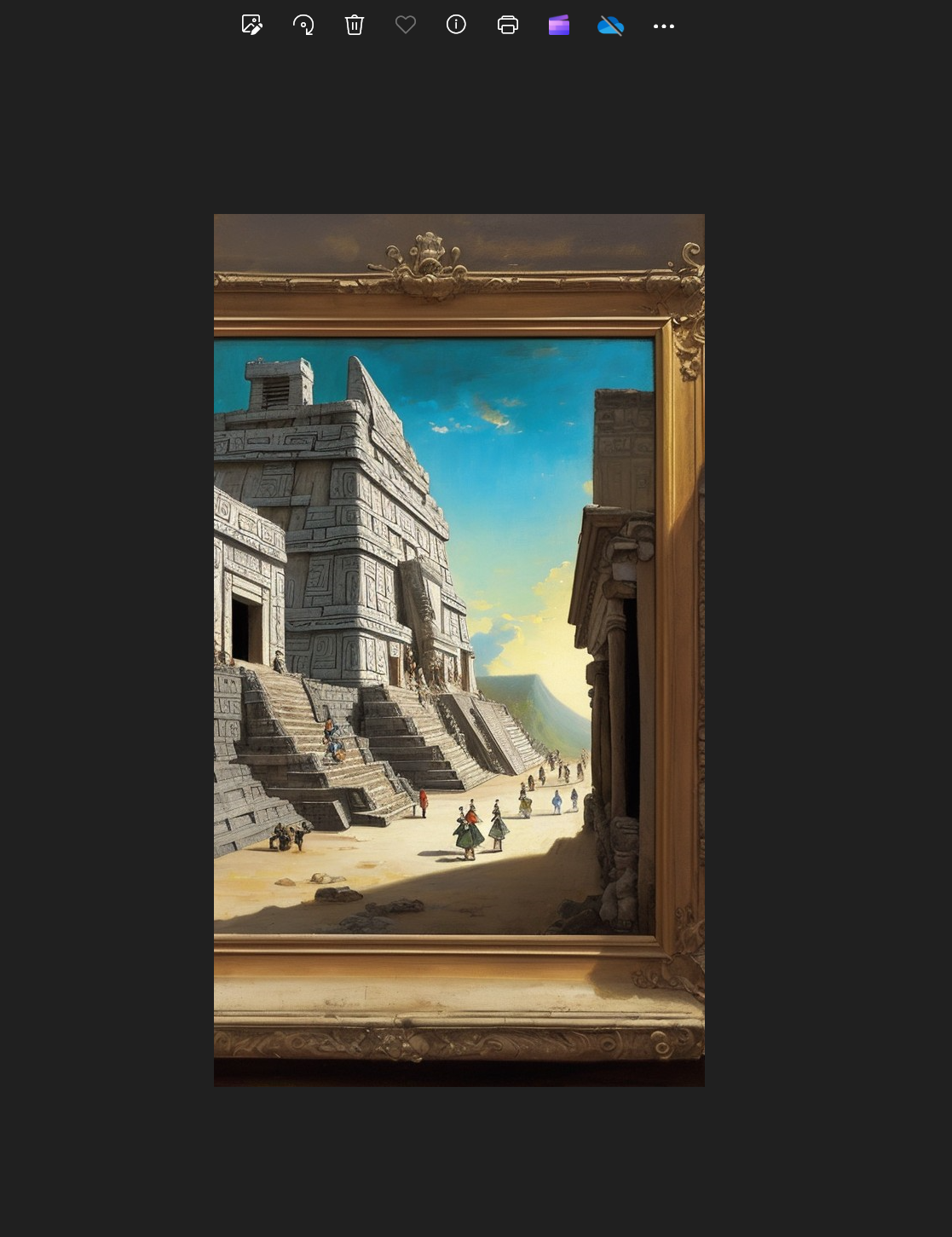 마야문명 액자형식 디자인