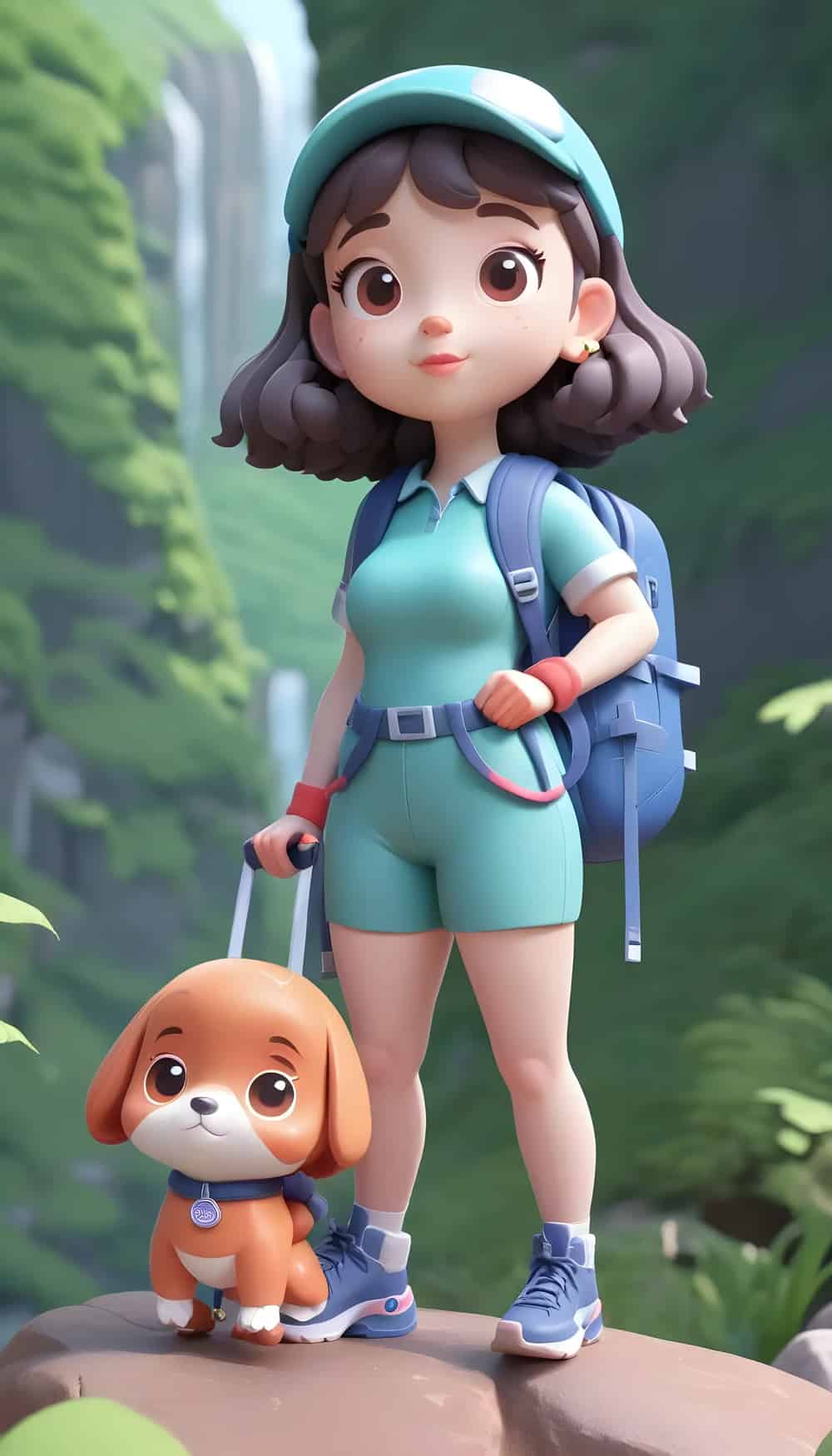 소녀 배낭 개