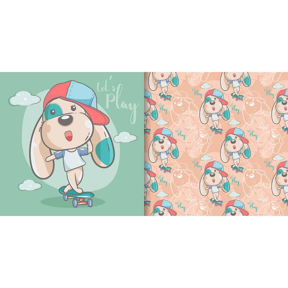 강아지_개_카툰_greeting card cute cartoon dog_990425