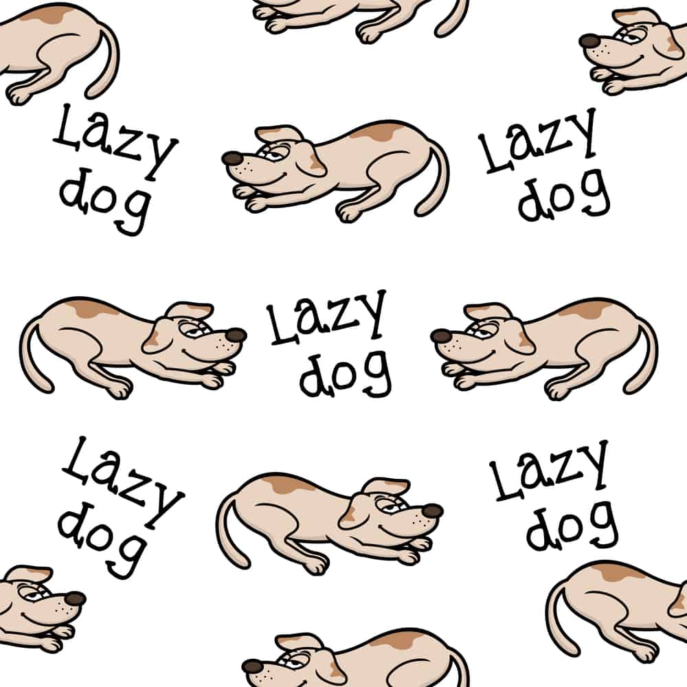 강아지_개_카툰_lazy dog cartoon seamless pattern_1163073