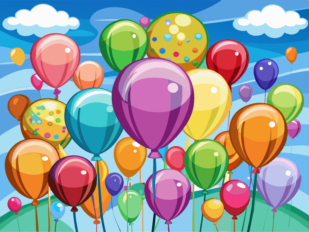 벡터 파일 일러스트 스타일 풍선 balloon 백그라운드 배경사진 1280x960 (10)-vector (5)