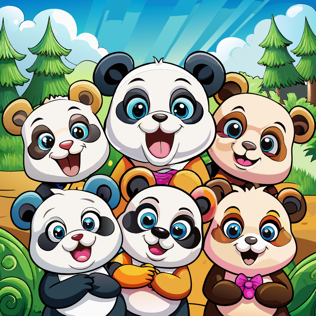 행복한 아기 판다 일러스트baby-panda (21)