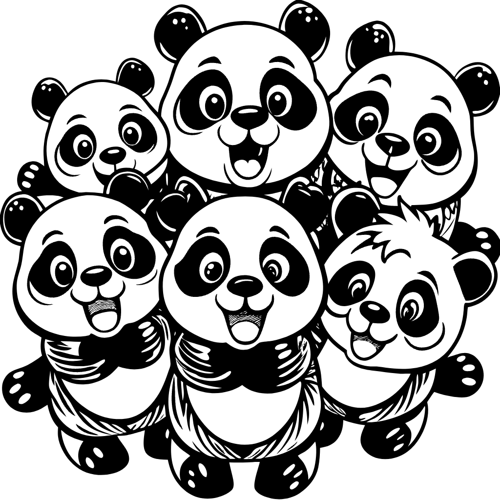 행복한 아기 판다 일러스트baby-panda (29)