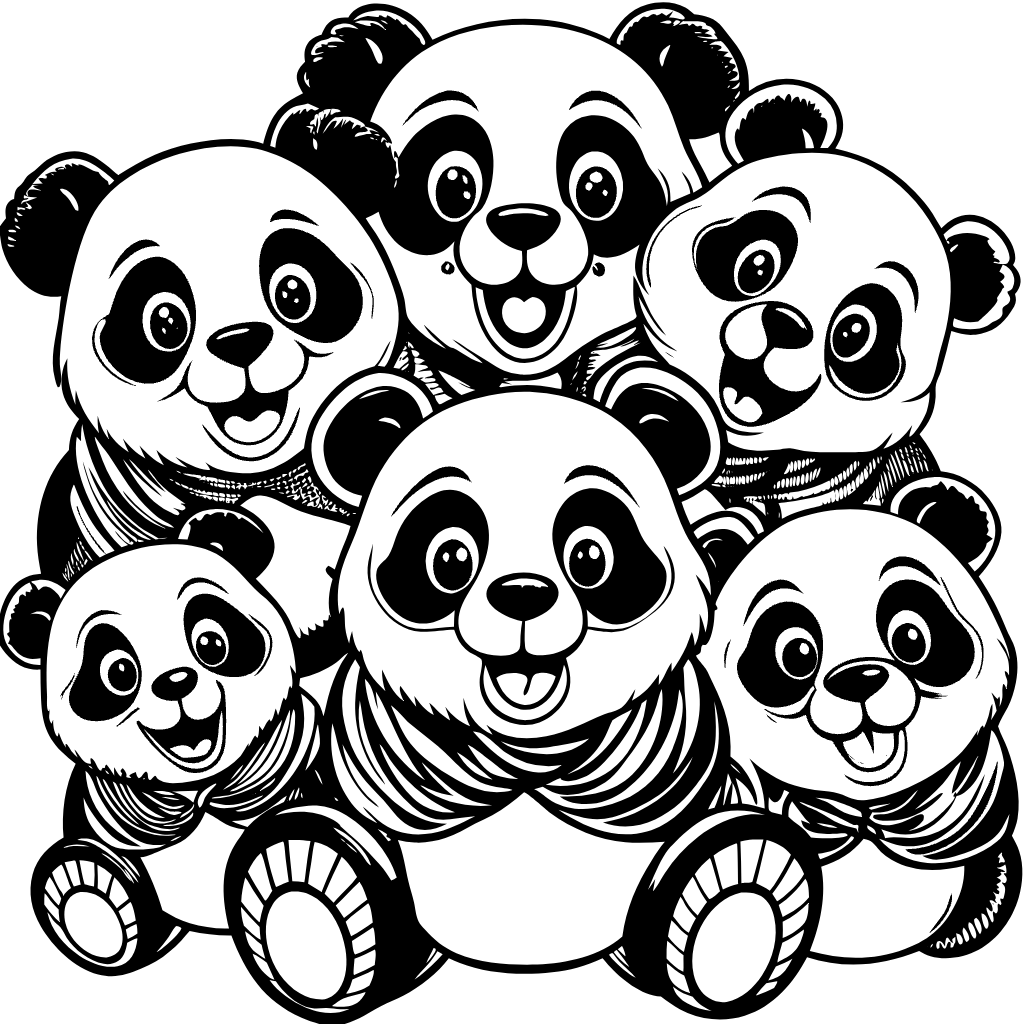 행복한 아기 판다 일러스트baby-panda (30)