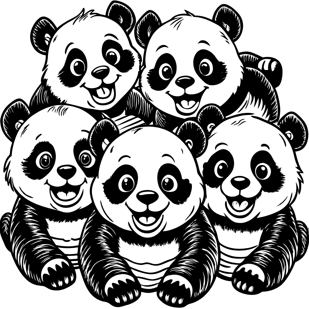 행복한 아기 판다 일러스트baby-panda (31)