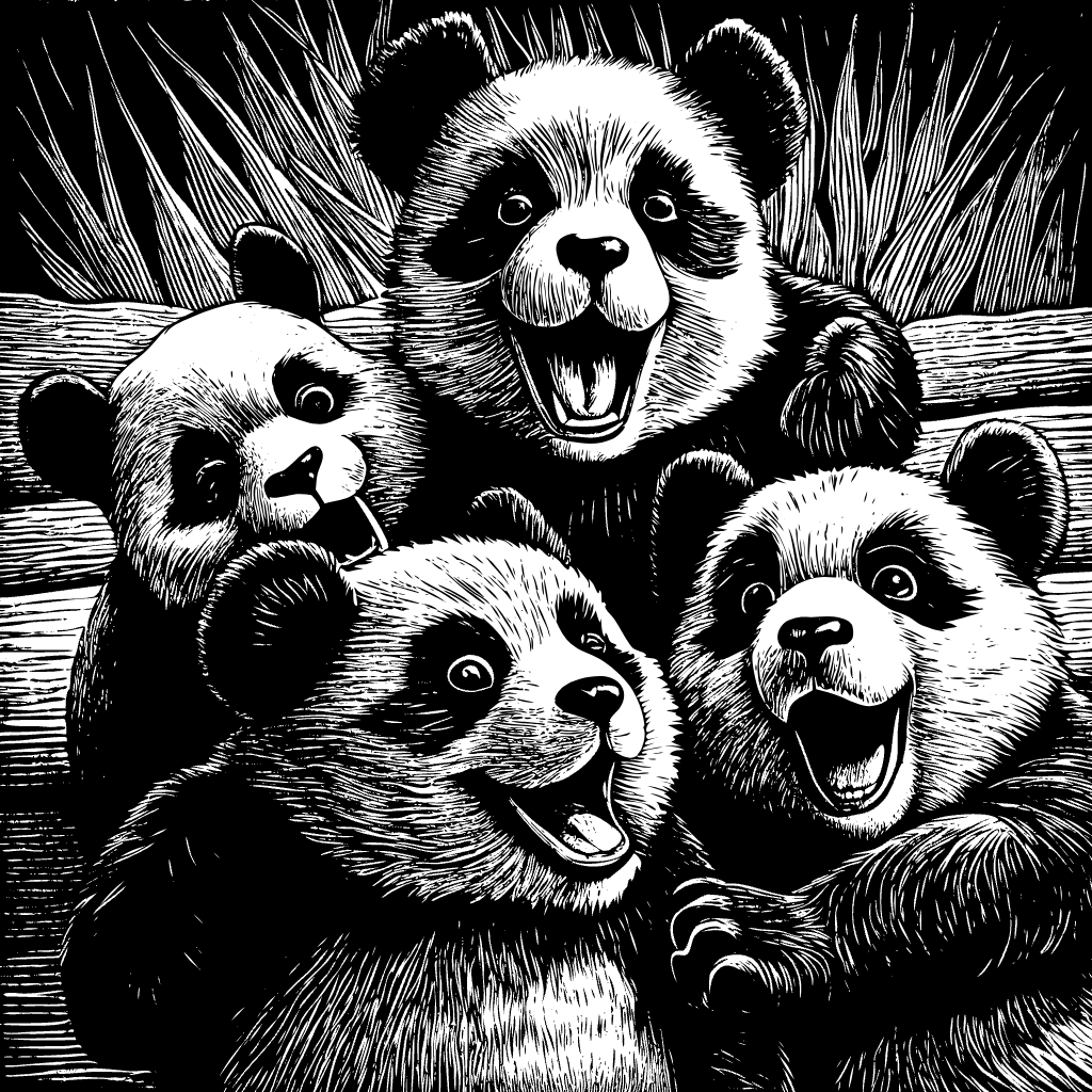 행복한 아기 판다 일러스트baby-panda (36)