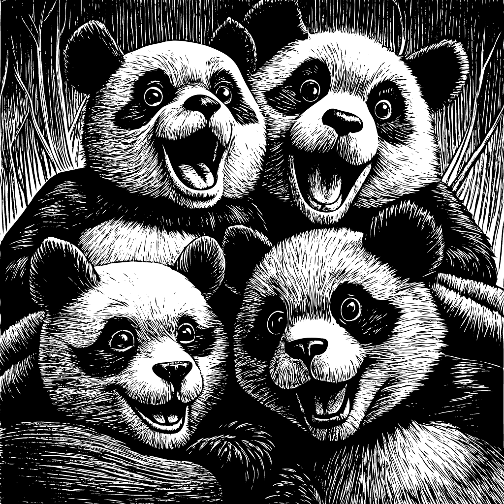 행복한 아기 판다 일러스트baby-panda (37)