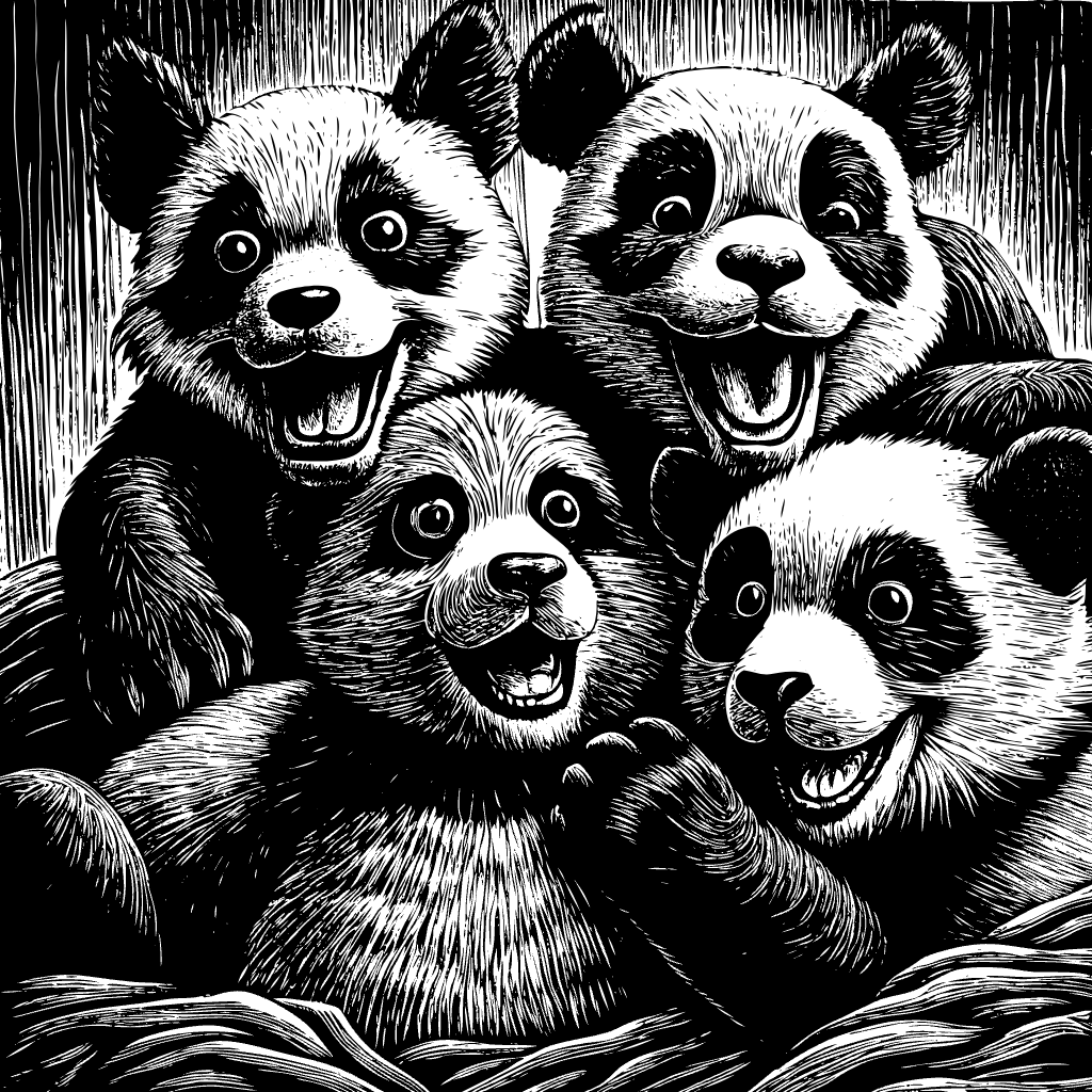 행복한 아기 판다 일러스트baby-panda (39)