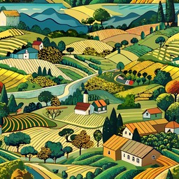 그림 언덕 나무