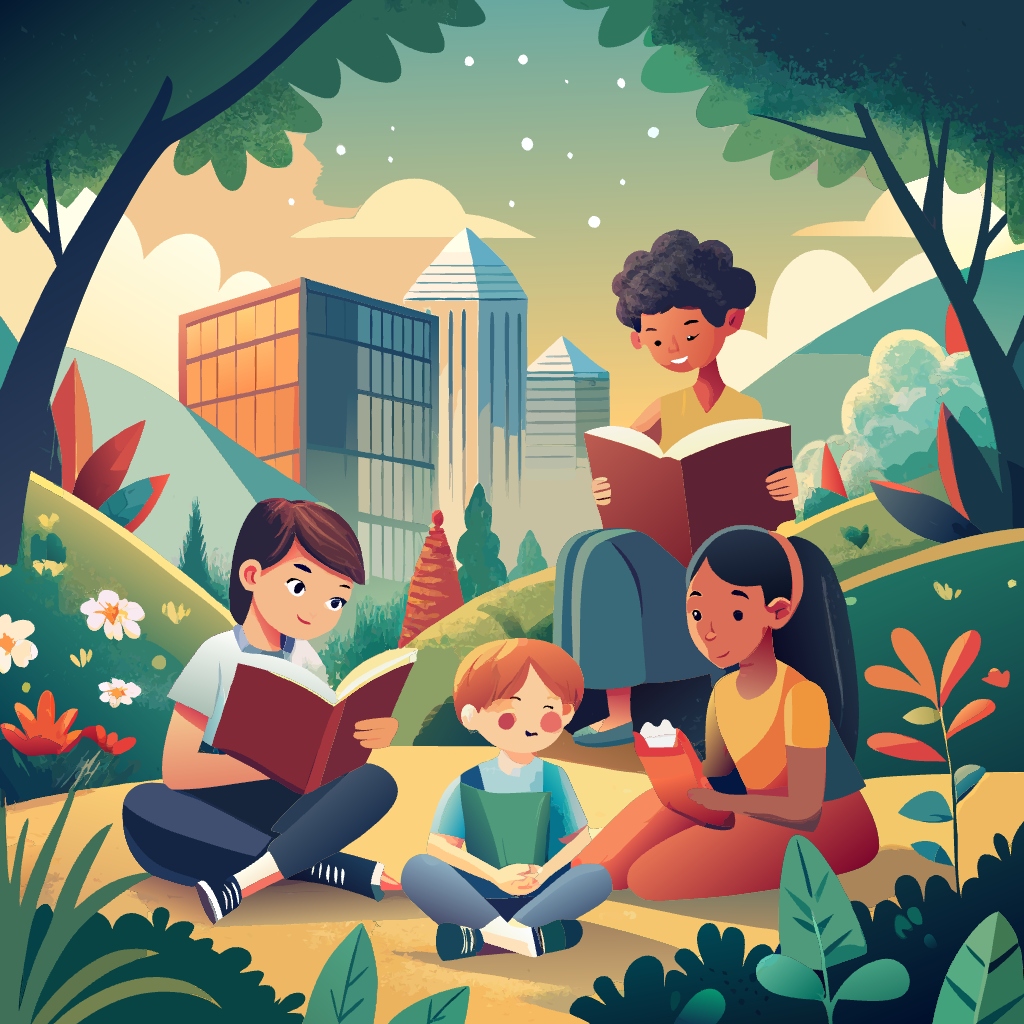 아이들 어린이들 children-reading- (2  .svg vector 벡터 이미지