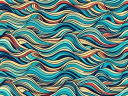 일러스트 반복 패턴 파도