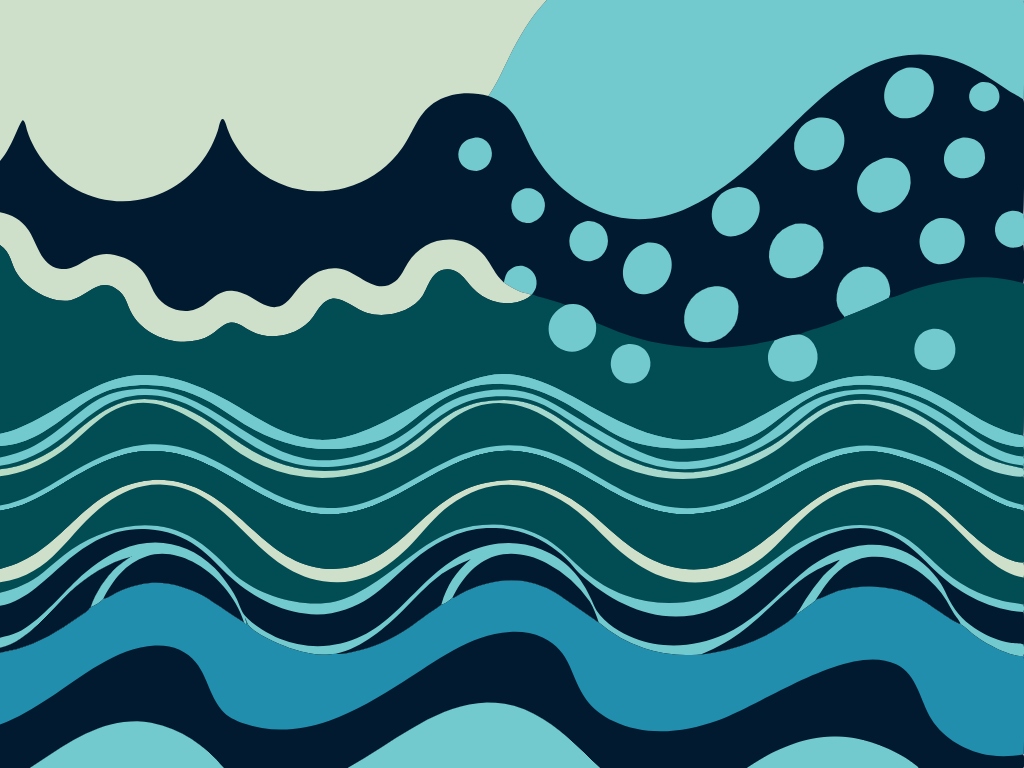 파도 물견 웨이브 waves