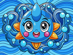 Cartoon Rain Water Fish