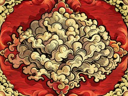 일러스트 구름 불