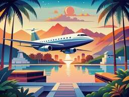 Illustration Airplane Upload Plus