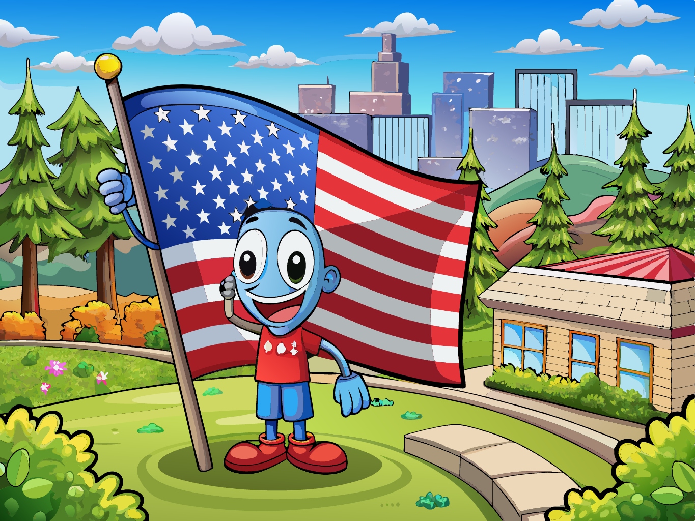 아메리카 아메리카드림 미국 성조기 미국국기 국기 svg 벡터 이미지 원본 파일_american-flag (18)