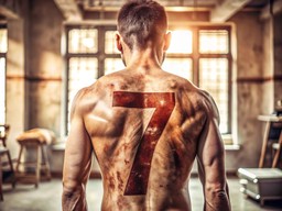 7번 숫자를 등에 칠한 사람