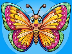 만화 부엉이 꽃 화려한