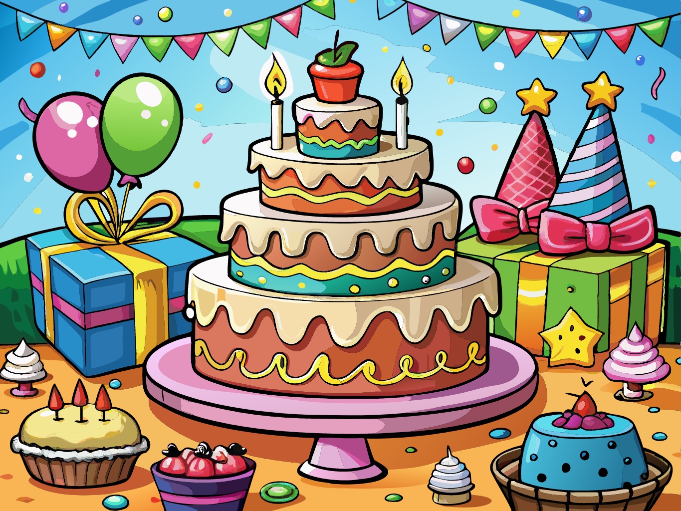 생일케이크_생일파티_벡터_birthday-cake9