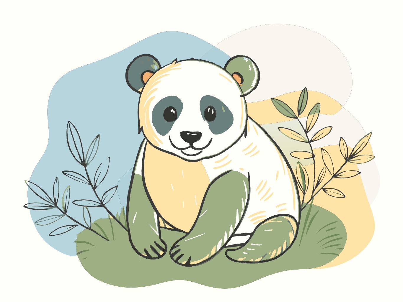 핑크 핑크판다 판다 동물 동물농장 농장 가축 svg 벡터 원본 이미지 파일_pink-panda