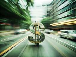 A Dollar Sign in the Middle of a Road