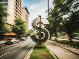 Dollar Sign on the Side of a Road