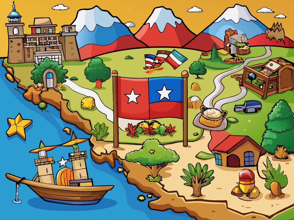 나라 칠레 칠레지도 칠레국기 국기  svg 벡터 원본 이미지 포토샵 파일_chile (36)