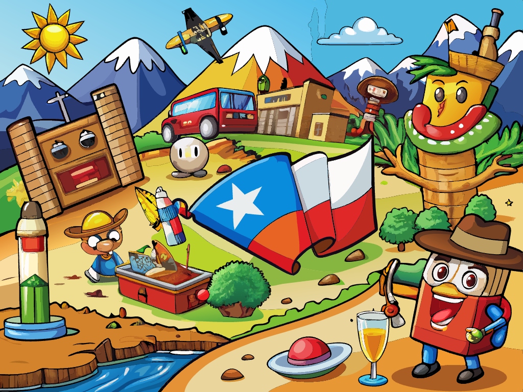 나라 칠레 칠레지도 칠레국기 국기  svg 벡터 원본 이미지 포토샵 파일_chile (38)