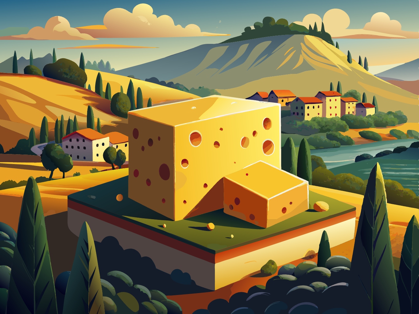 치즈 음식 와인 살균 발효 건강 유럽 svg 벡터 원본 이미지 포토샵 파일_cheese (7)