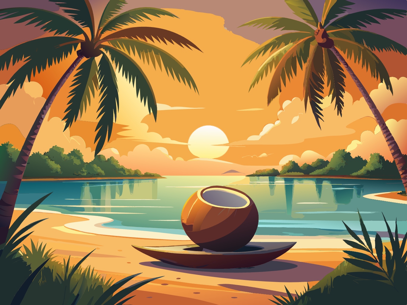 코코넛 야자수 열매 코코넛열매 여름 동남아 음료 음료수 더위 svg 벡터 원본 이미지 포토샵 파일_coconut (34)