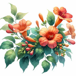 흰색 배경 위의 꽃다발 오렌지 꽃