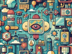 일러스트 배경 사람 얼굴 카메라