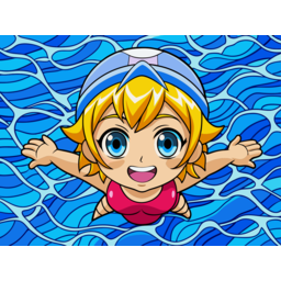 Cartoon Background Water Ocean Sea