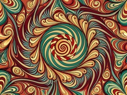 일러스트 배경 커피 파도