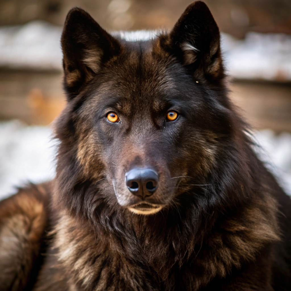 늑대, 야생, 육식동물, 동물a-majestic-black-wolf-with-a-gentle--almost-human- (1)