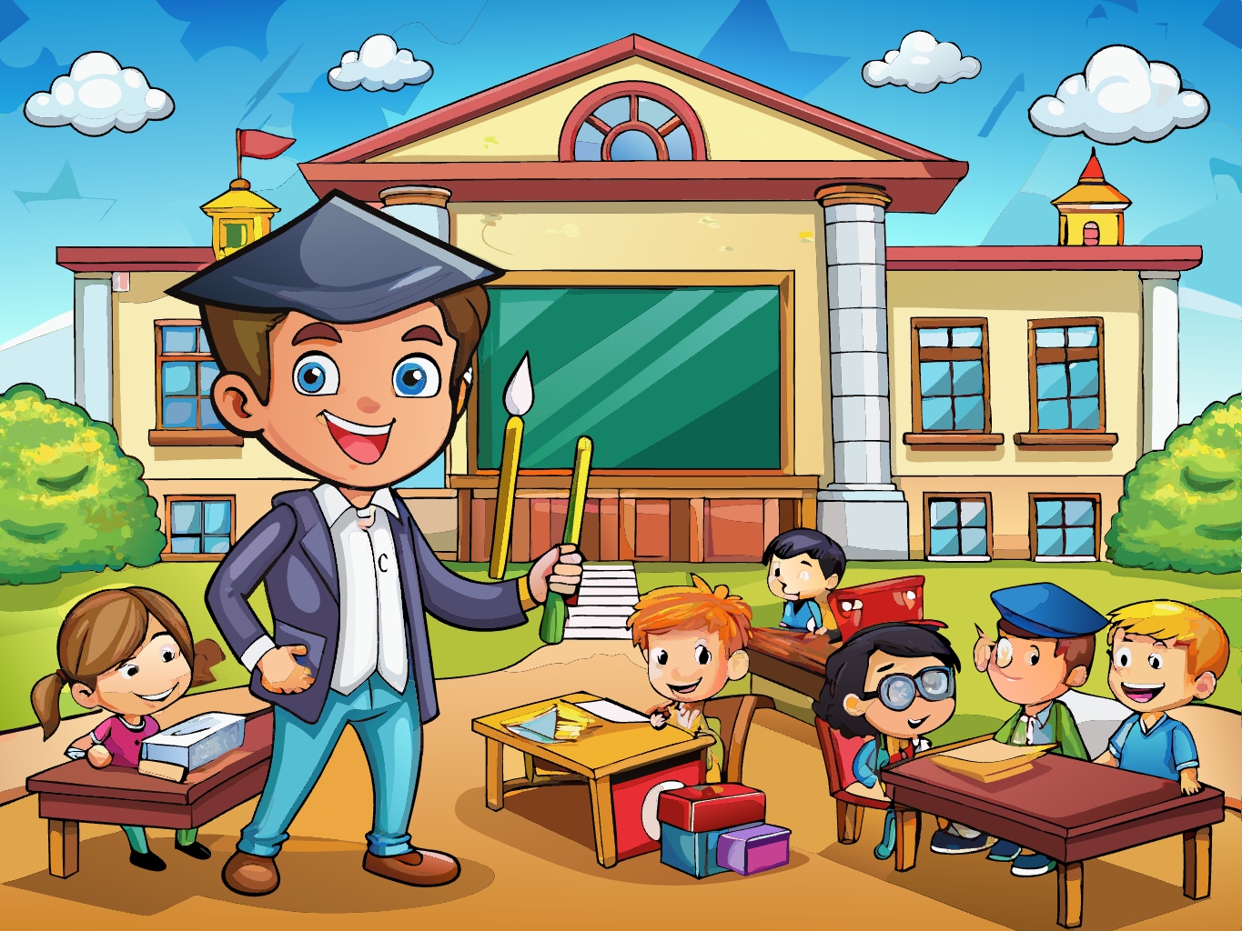 교육 에듀케이션 학생 선생님 선생 교수 교사 svg 벡터 원본 이미지 파일_education (2)