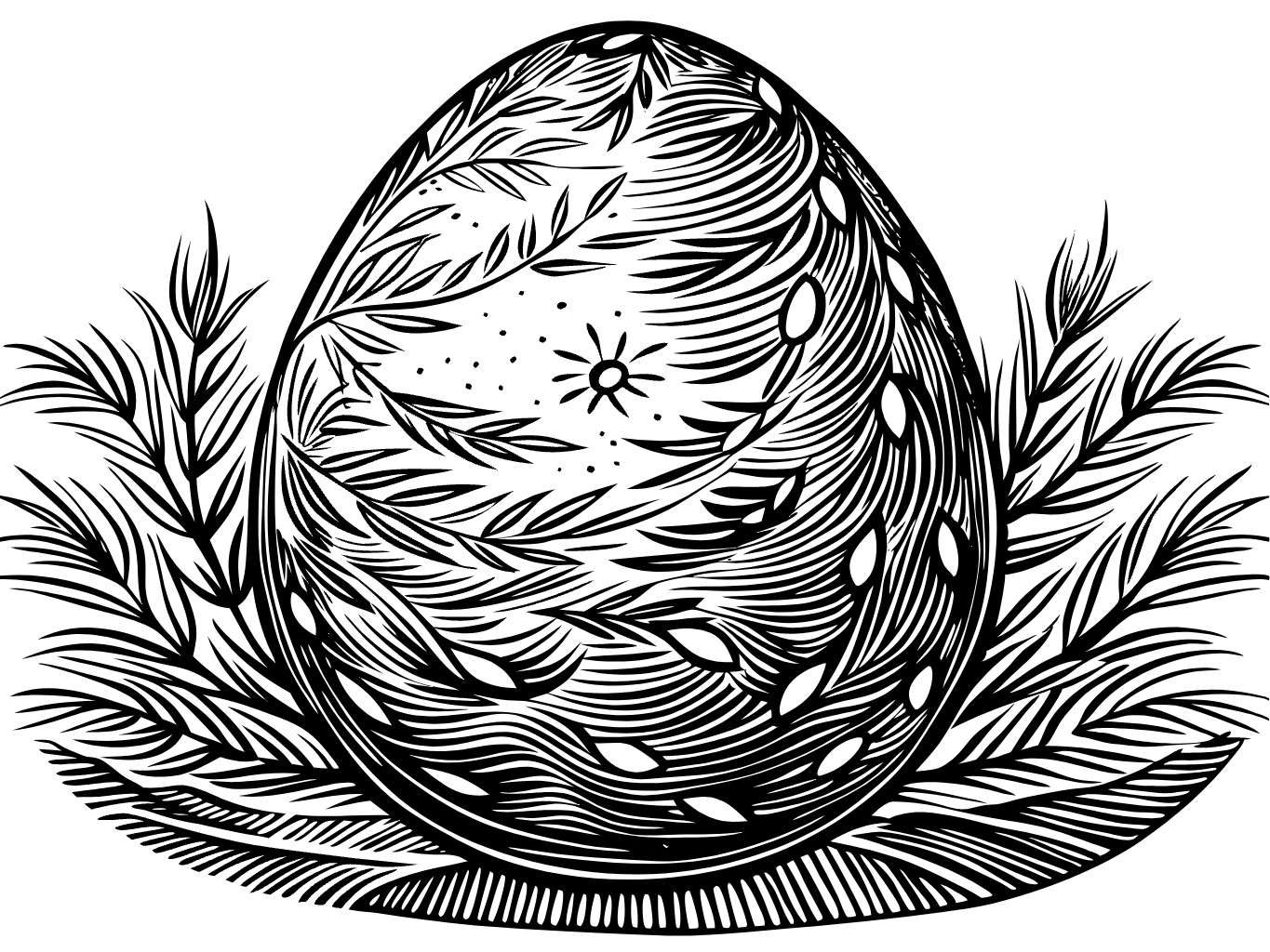 달걀 계랸 부활절 장식 장식품 svg 벡터 원본 이미지 파일_egg (4)