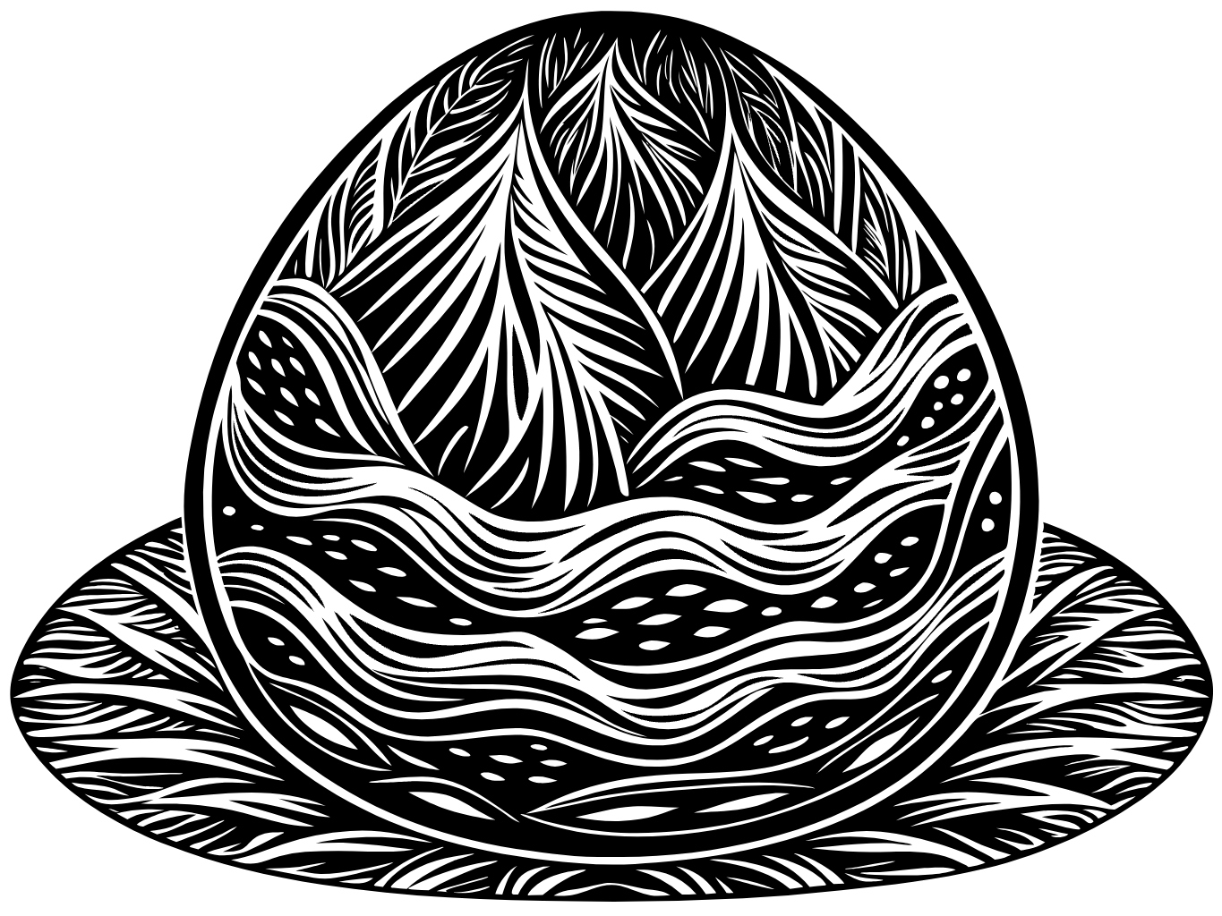 달걀 계랸 부활절 장식 장식품 svg 벡터 원본 이미지 파일_egg (5)