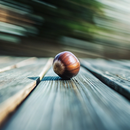 Apple Sitting on Top of a Wooden Table
