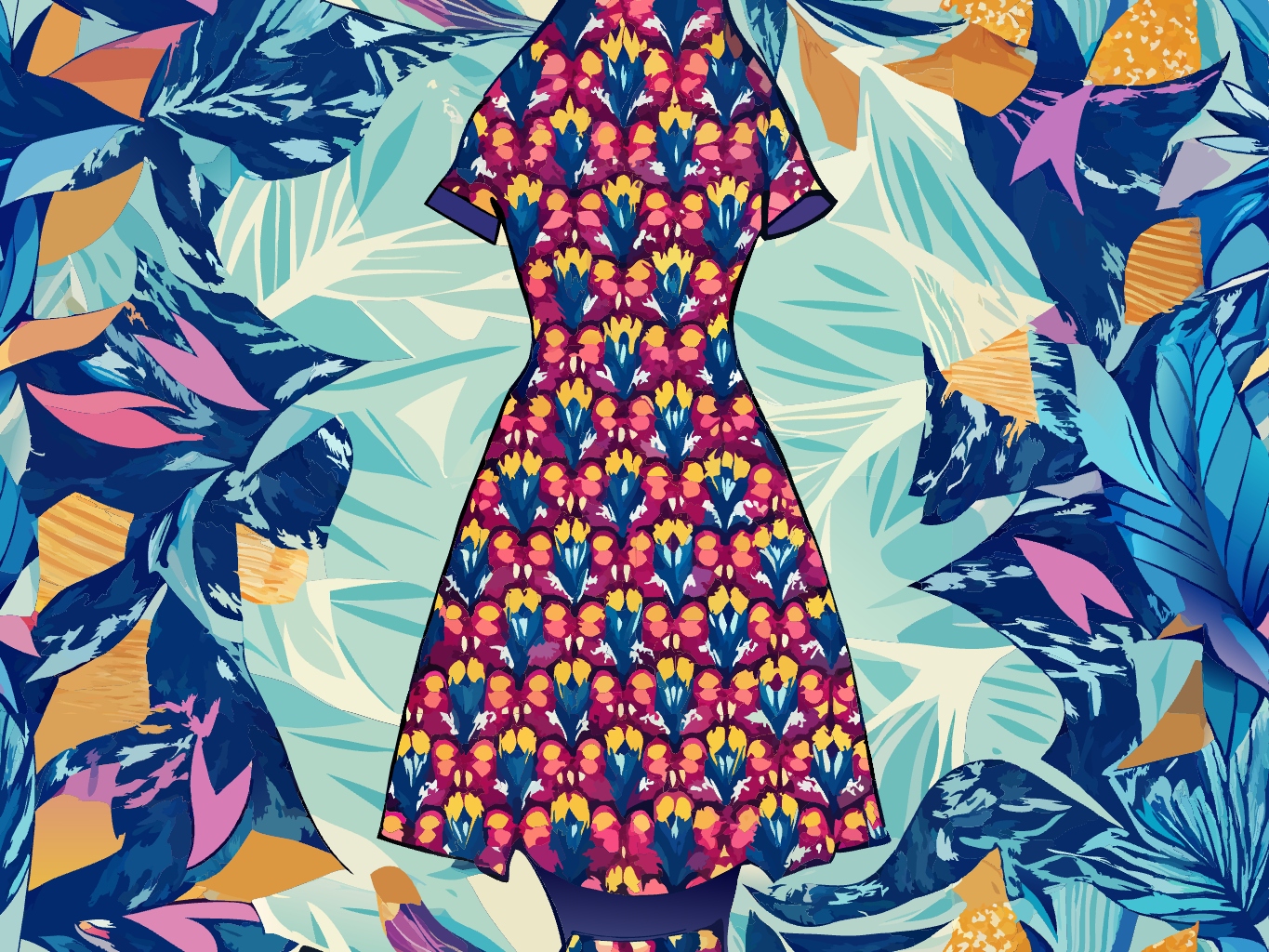 옷 옷감 디자인 산업디자인 디자인 포토샵 디지털 svg 벡터 원본 이미지 파일_dress (1)