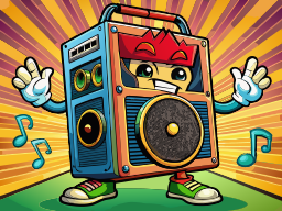 만화 빈티지 머리 바위 전화기