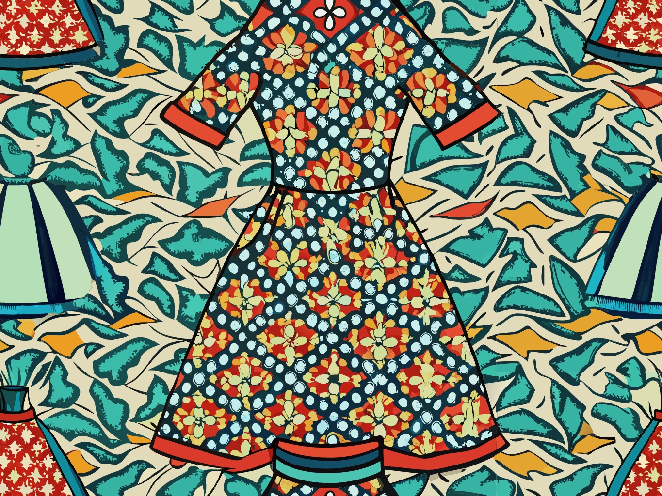 옷 옷감 디자인 산업디자인 디자인 포토샵 디지털 svg 벡터 원본 이미지 파일_dress (36)