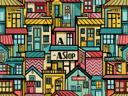 Illustration Background Home Map Square