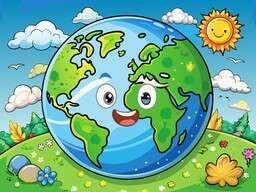 Illustration Globe Map Upload