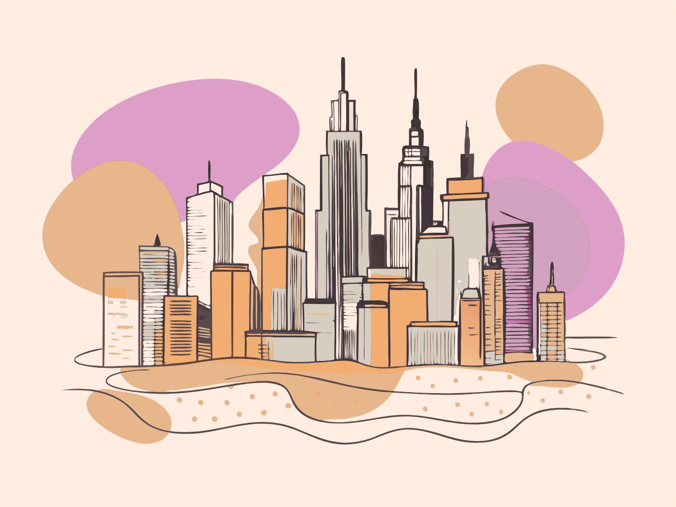 스카이라인_고층빌딩_벡터_skyline (1)