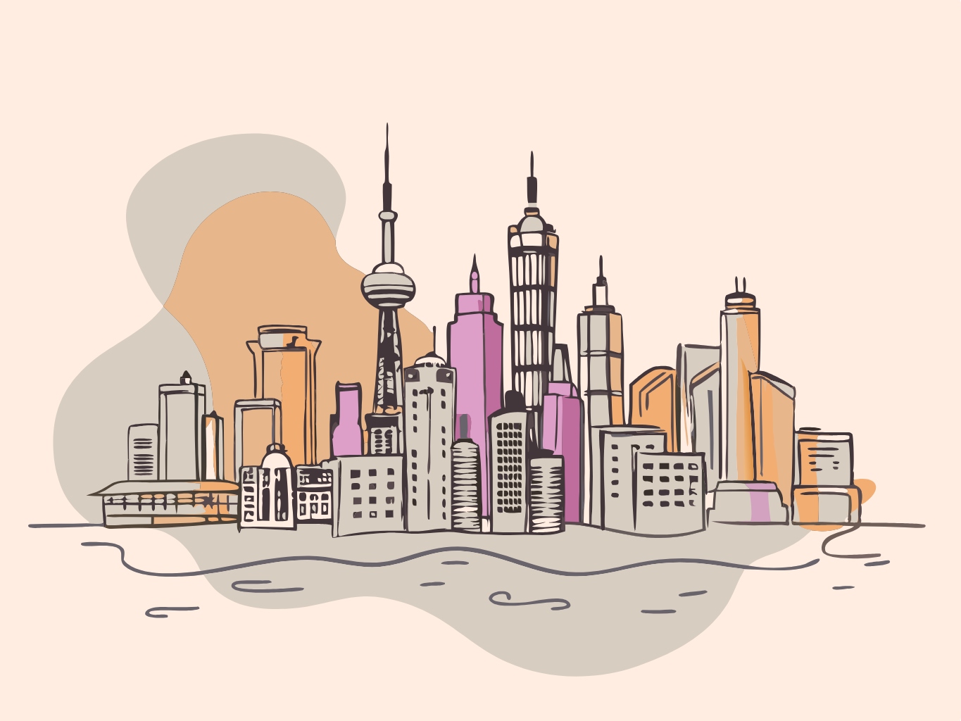 스카이라인_고층빌딩_벡터_skyline (3)