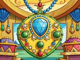 Cartoon Diamond Shield Crown