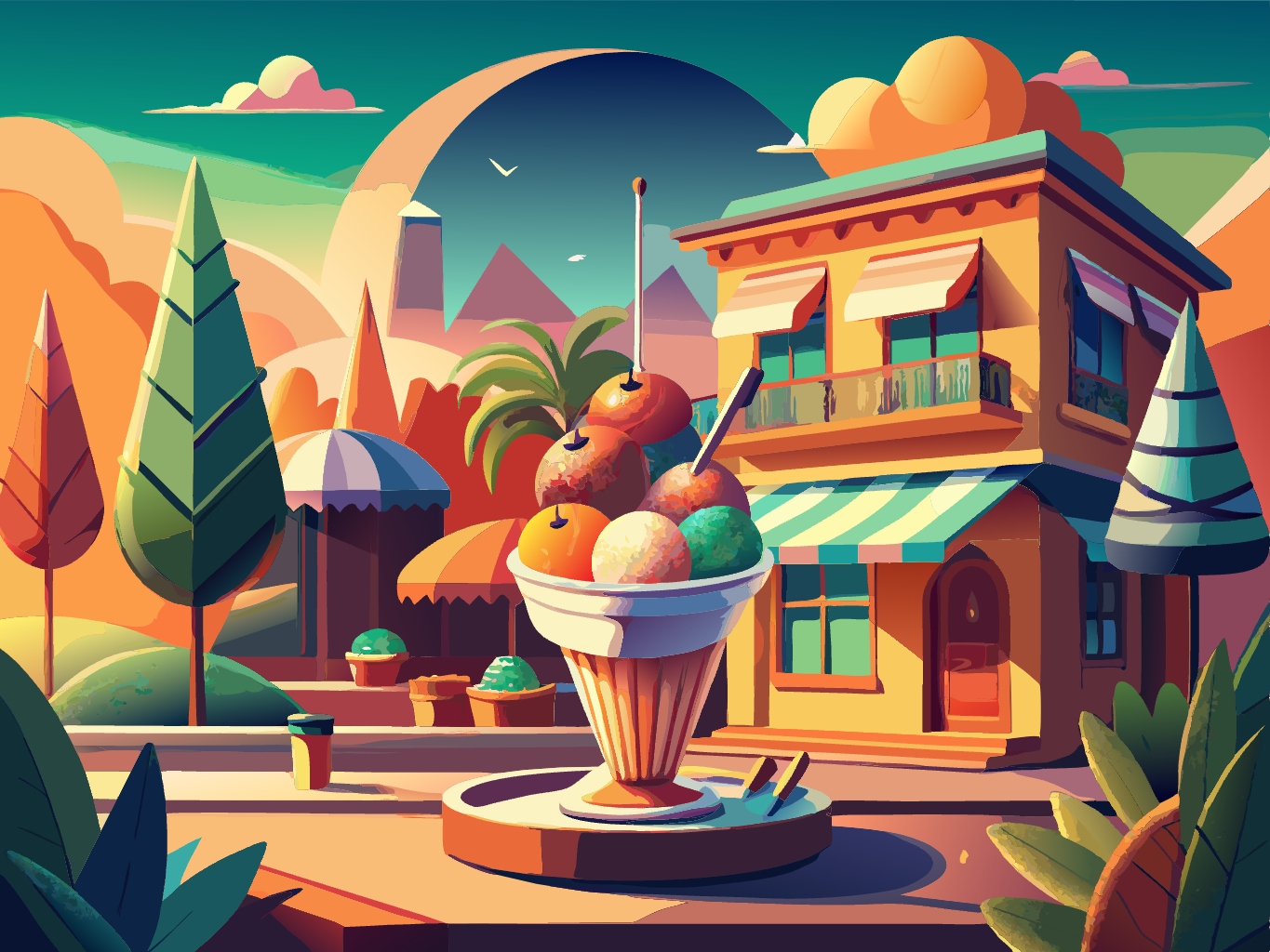 얼음 차가움 남극 북극 아이스크림 달콤한 시원한 시원함 여름 svg 벡터 원본 배경 이미지 파일_ice-cream (13)