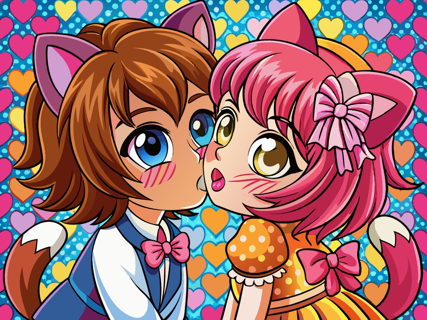 키스 뽀뽀 연인 남자여자 남과여 데이트 svg 벡터 원본 배경 이미지 파일_kiss (1)