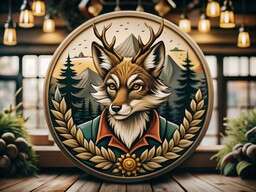 fox in forest setting